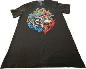 WWE Cody Rhodes American Nightmare Wolf Skull Crown Graphic T-Shirt L